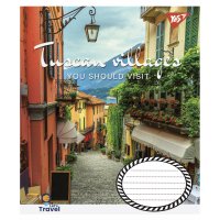Тетрадь 48 листов линия, обложка Путешествия/Города в ассортименте
