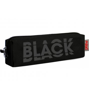 Пенал м'який 1 відділення на блискавці "Black" , Maxi