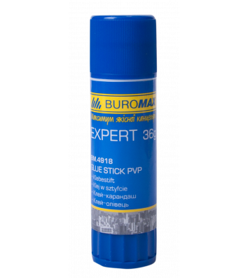 Клей-карандаш 36г PVP Expert, Buromax