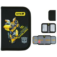 Пенал твердий на блискавці 1 відділення 2 розвороти  "Transformers", Kite