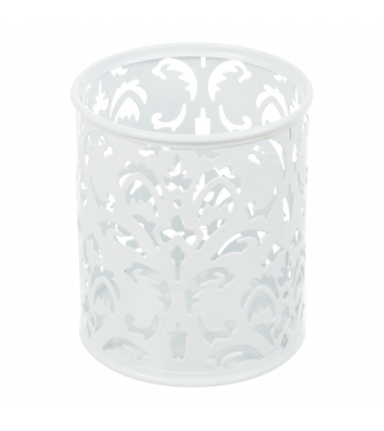 Подставка канцелярская Barocco металлическая белая, Buromax