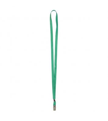 Шнурок для бейджа з металевим кліпом зелений, Axent