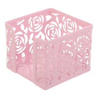 Подставка канцелярская Rose металлическая розовая, Buromax