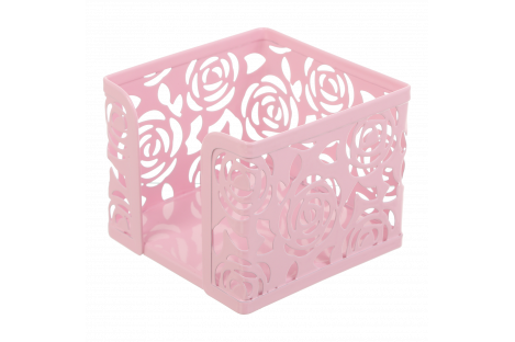 Подставка канцелярская Rose металлическая розовая, Buromax