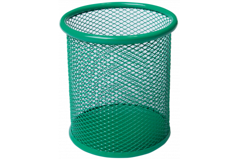 Подставка канцелярская металлическая зеленая, Buromax
