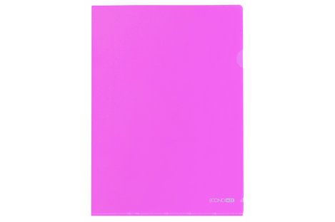 Папка-куточок А4 пластикова рожева, Economix