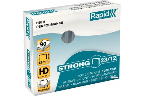 Скобы для степлера №23/12 1000шт, Rapid Strong