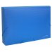 Папка-бокс А4 20мм пластиковая на резинках синяя, Economix