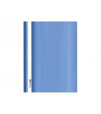 Папка-скоросшиватель А5 без перфорации, глянец синяя, Economix