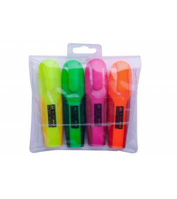 Набір текстових маркерів Neon 4 кольори, Buromax