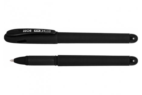 Ручка гелева Boss колір чорнил чорний 1мм, Economix
