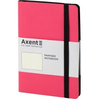 Діловий записник А5 96арк в крапку Partner Soft рожевий, Axent