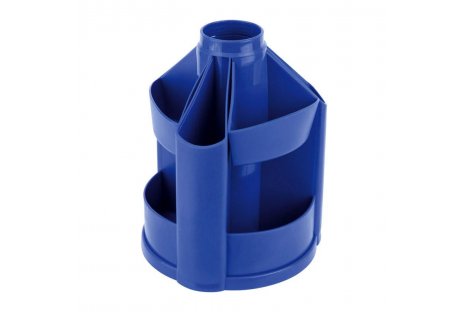 Подставка канцелярская пластиковая синяя, Axent