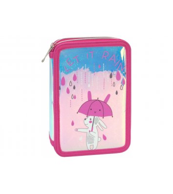 Пенал твердий "Let in rain" на блискавці 2 відділення, Cool for School