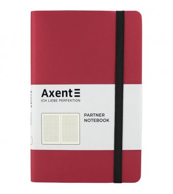 Діловий записник А5 96арк клітинка Partner Soft рожевий, Axent