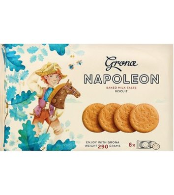 Печиво Napoleon зі смаком пряженого молока 290г, Grona