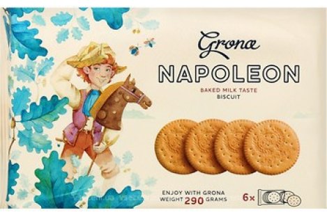 Печенье Napoleon со вкусом топленого молока 290г, Grona