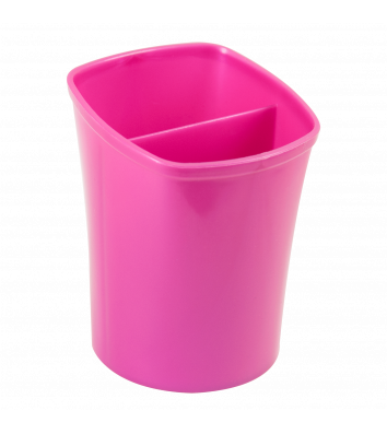 Подставка канцелярская пластиковая розовая, Zibi