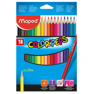 Карандаши цветные 18шт трехгранные Color Peps Classic, Maped