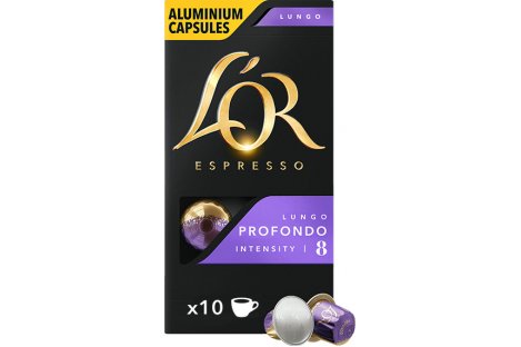 Кава в капсулах L`OR Lungo Profondo мелена 10шт*5.2г