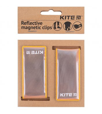 Набір магнітних кліпс світловідбиваючих персикові, Kite