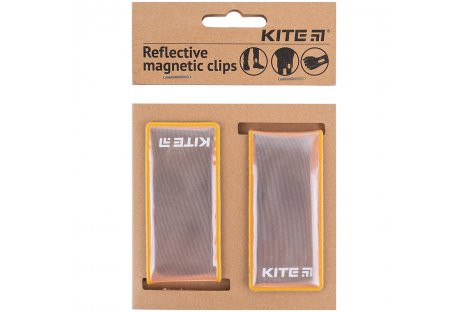 Набір магнітних кліпс світловідбиваючих персикові, Kite