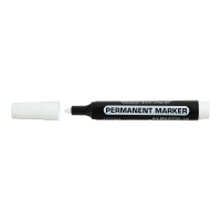 Маркер перманентний водостійкий, колір чорнил білий 1-4мм, Buromax