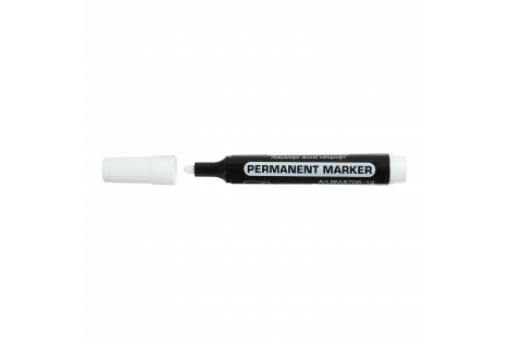 Маркер перманентний водостійкий, колір чорнил білий 1-4мм, Buromax