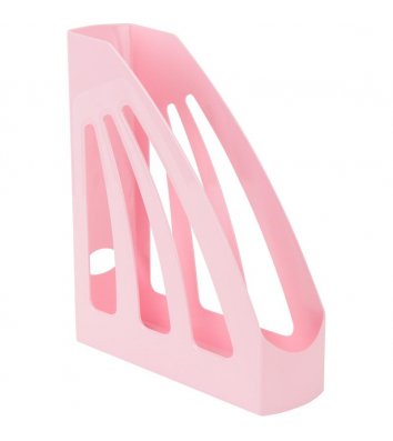 Лоток вертикальный пластиковый Pastelini розовый, Axent