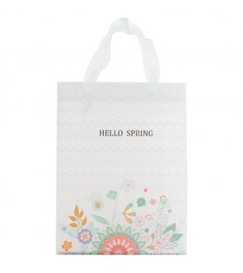 Пакет пластиковый подарочный 25х19x8.5см, Hello Spring. Axent