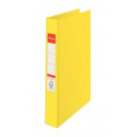 Папка-реєстратор А4 25мм на 2  кільцях двостороння жовта Vivida, Esselte
