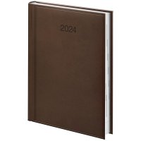 Щоденник датований A5 2024 Torino темно-коричневий, Brunnen