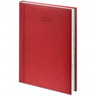 Ежедневник датированный A5 2024 Torino красный, Brunnen