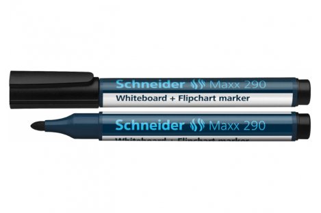Маркер для дошок Maxx 290, колір чорнил чорний 1-3мм, Schneider