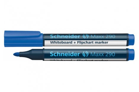 Маркер для досок Maxx 290, цвет чернил синий 1-3мм, Schneider