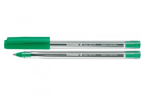 Ручка кулькова Tops 505 М, колір чорнил зелений 0,7мм, Schneider