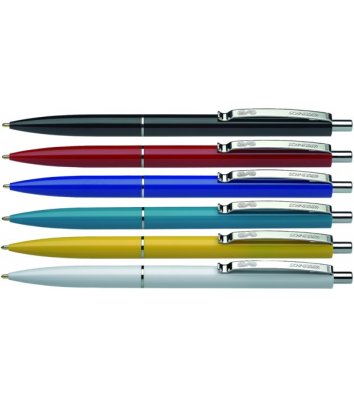 Ручка шариковая автоматическая К15, корпус ассорти, цвет чернил синий 0,7мм, Schneider