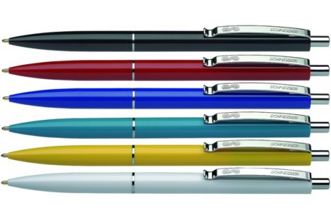Ручка шариковая автоматическая К15, корпус ассорти, цвет чернил синий 0,7мм, Schneider