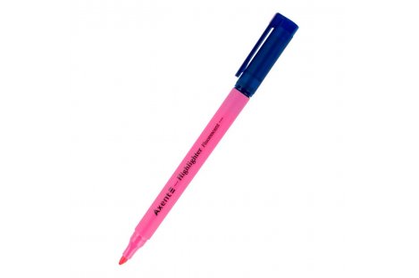 Маркер текстовый Highlighter цвет чернил розовый 2-4мм, Axent 