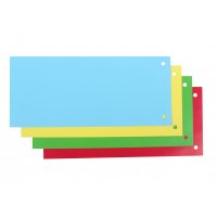 Розділювачі аркушів картонні 100шт кольорові, Economix