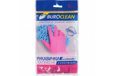 Перчатки хозяйственные суперпрочные L, Buroclean