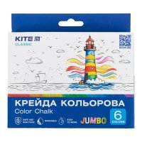 Мел цветной 6шт Jumbo, Kite