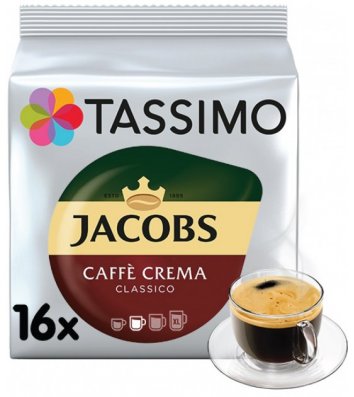 Кофе в капсулах Jacobs Taccimo Crema молотый 16шт*7г