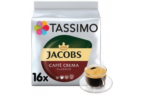 Кава в капсулах Jacobs Taccimo Crema мелена 16шт*7г