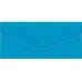 Папка-конверт E65 на кнопке пластиковая прозрачная синяя, Economix