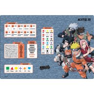 Килимок для дитячої творчості  А3 пластиковий "Naruto", Kite