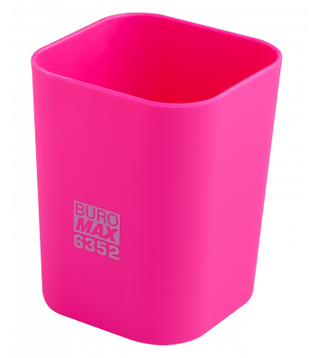 Підставка канцелярська пластикова Rubber Touch рожева, Buromax