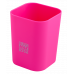 Подставка канцелярская пластиковая Rubber Touch розовая, Buromax