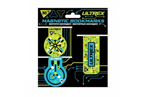 Закладинки магнітні для книг "Ultrex" 3шт, Yes
