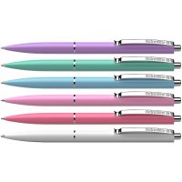 Ручка шариковая автоматическая К15 Pastel, корпус ассорти, цвет чернил синий 0,7мм, Schneider